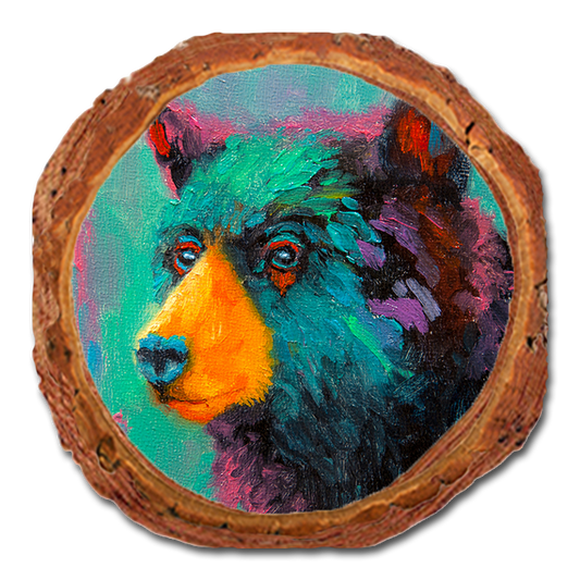 Coaster: Live Edge - Twitchell's Blueberry Bear