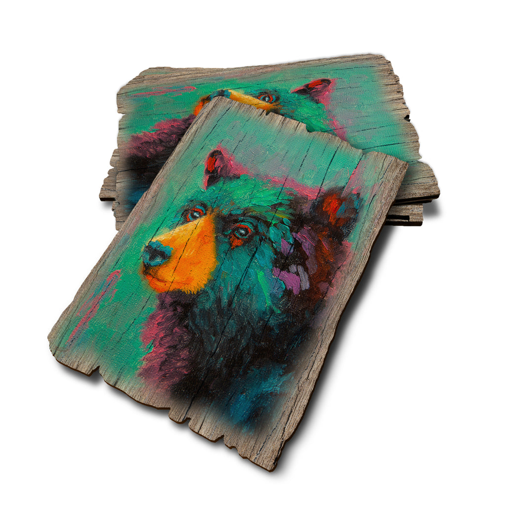 Twitchell's Blueberry Bear - Weathered Edge Rustic Edge Postcard (5pk // $2.80ea)