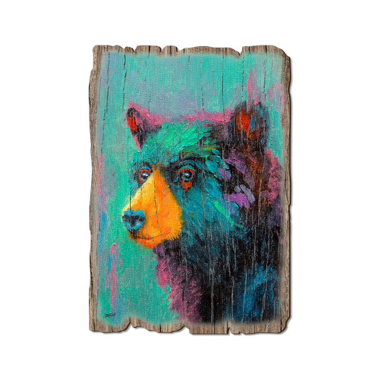 Greeting Card: Weathered Edge - Twitchell's Blueberry Bear