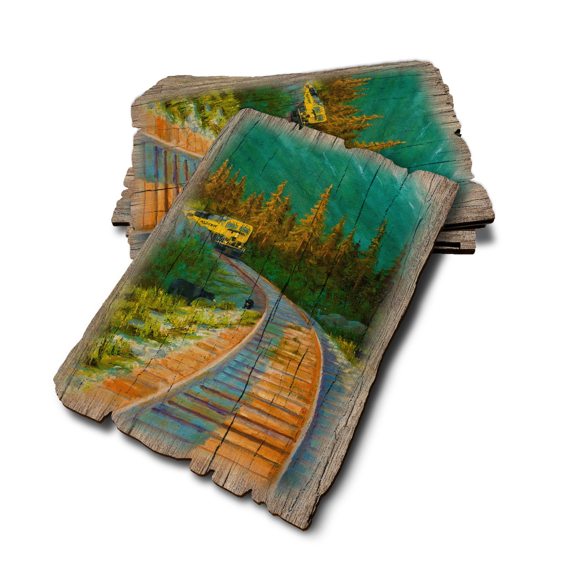 Twitchell's Bear Tracks - Weathered Edge Rustic Edge Postcard (5pk // $2.80ea)