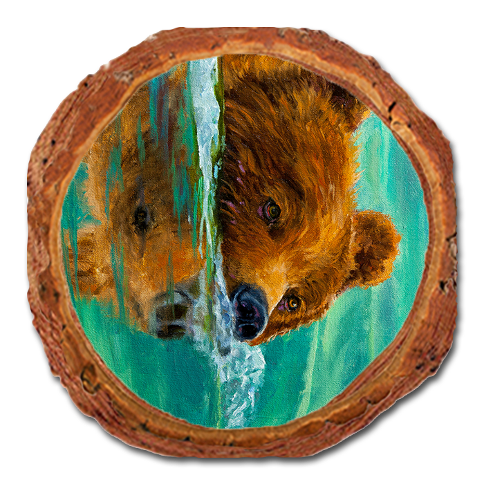 Coaster: Live Edge - Twitchell's Crossing the Kenai