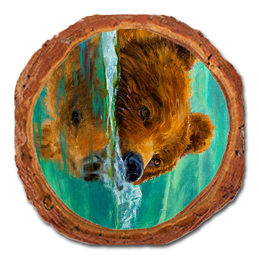 Coaster: Live Edge - Twitchell's Crossing the Kenai