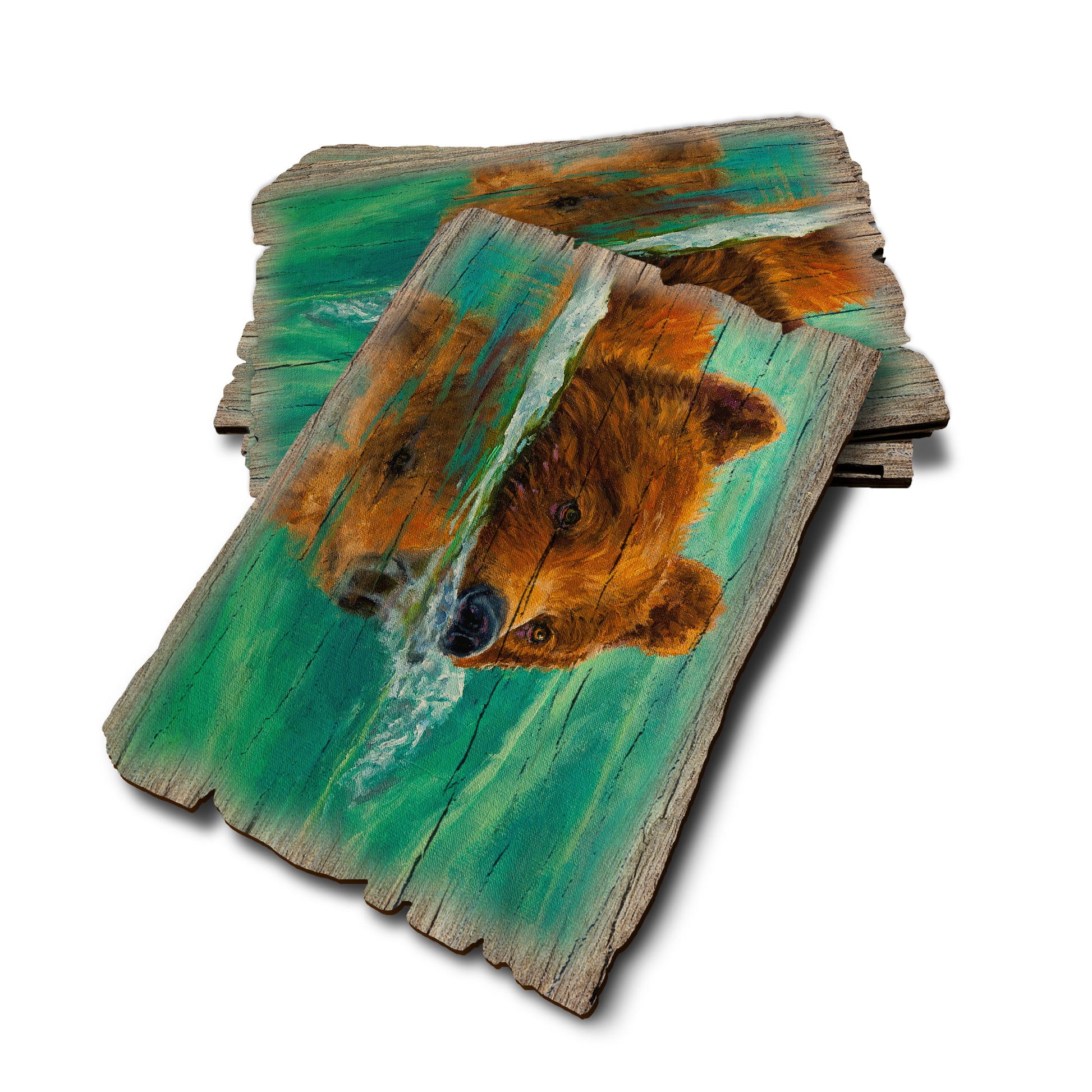 Twitchell's Crossing The Kenai - Weathered Edge Rustic Edge Postcard (5pk // $2.80ea)