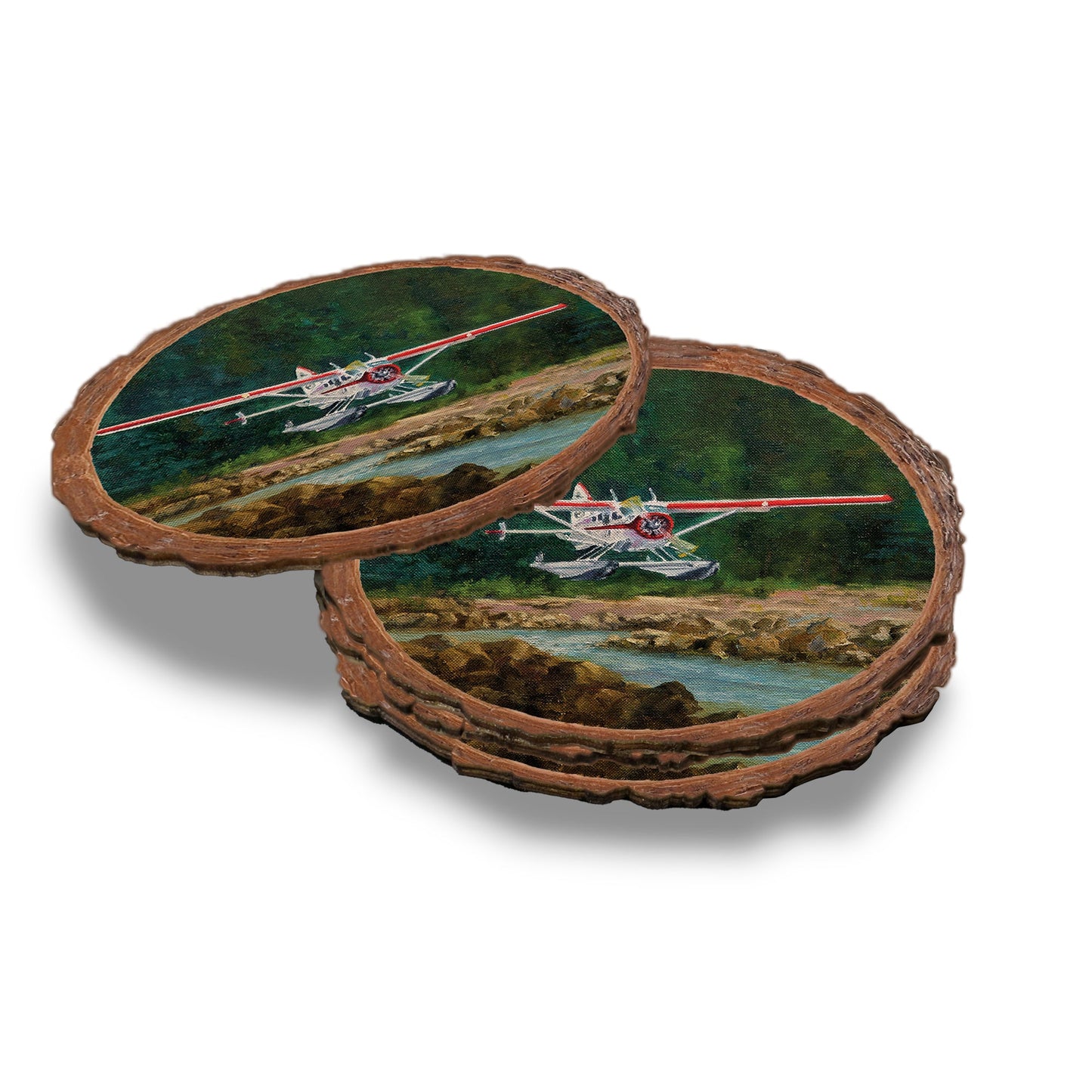 Twitchell's Final Approach - Live Edge Live Edge Coaster (5pk // $2.80ea)