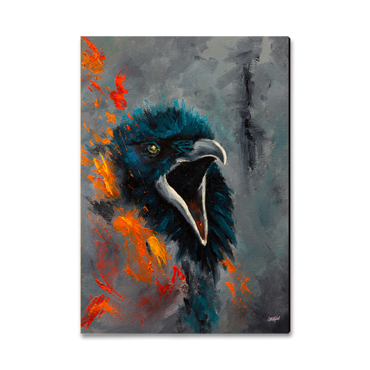 Magnet: Classic Edge - Twitchell's Fire Raven