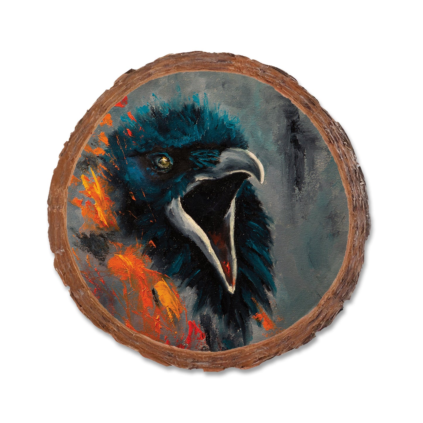 Twitchell's Fire Raven - Live Edge Live Edge Coaster (5pk // $2.80ea)