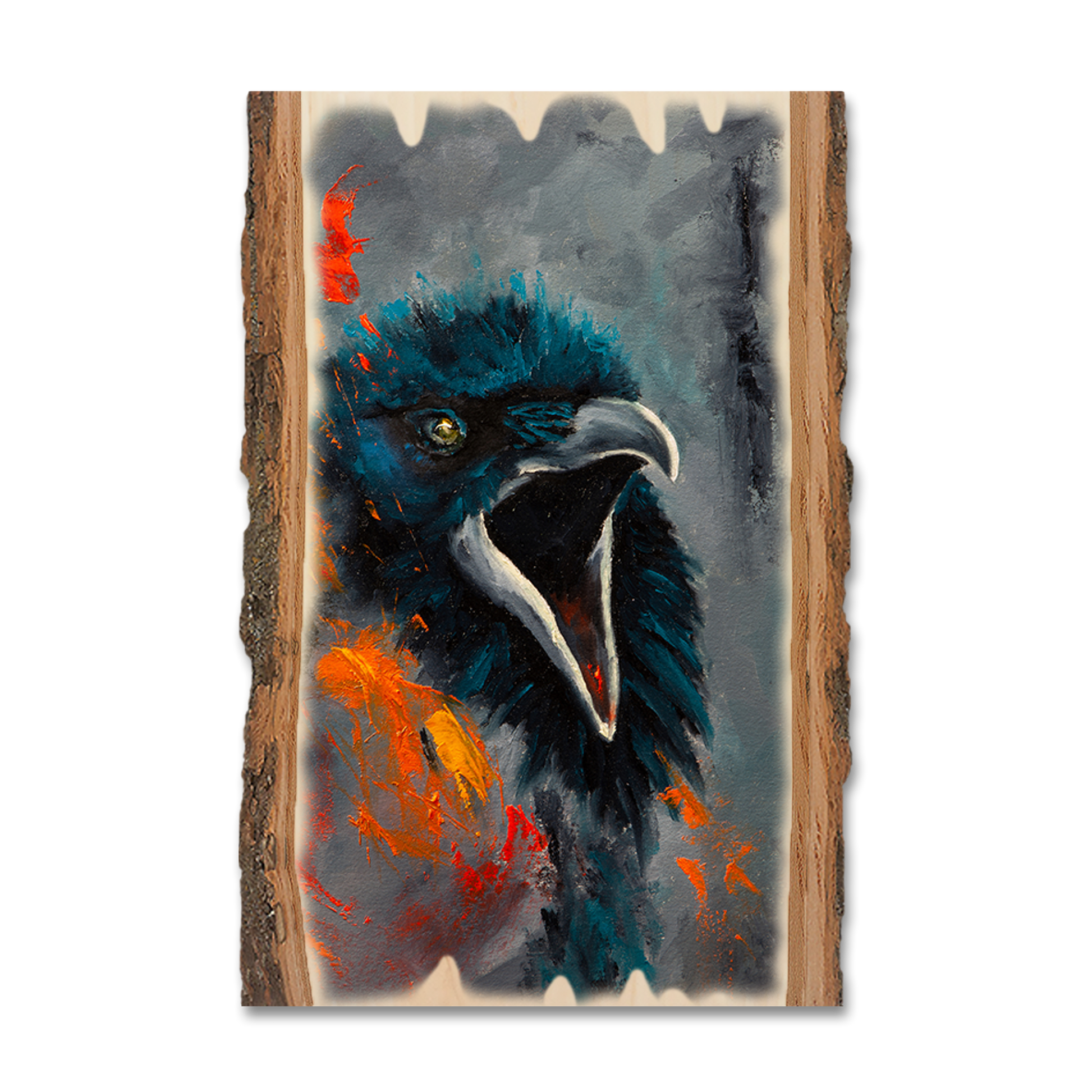 Ornament: Live Edge - Twitchell's Fire Raven