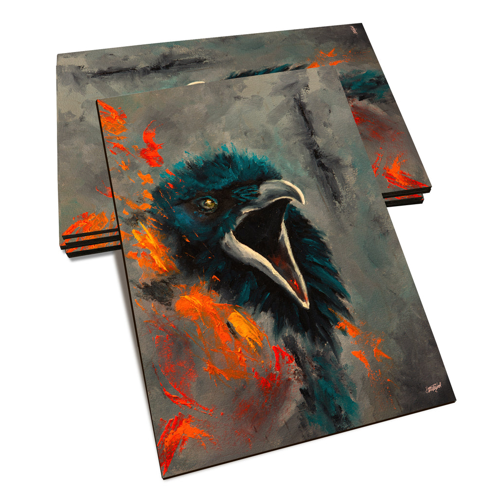 Twitchell's Fire Raven - Classic Edge Classic Edge Postcard (5pk // $2.80ea)