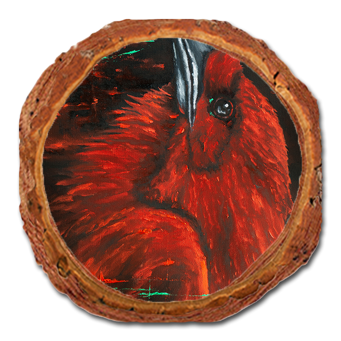 Coaster: Live Edge - Twitchell's Gothic Raven (Pack of 5)