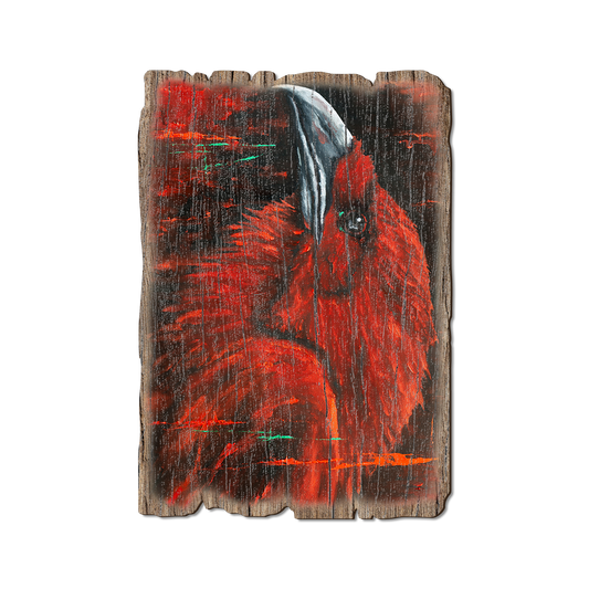 Greeting Card: Weathered Edge - Twitchell's Gothic Raven