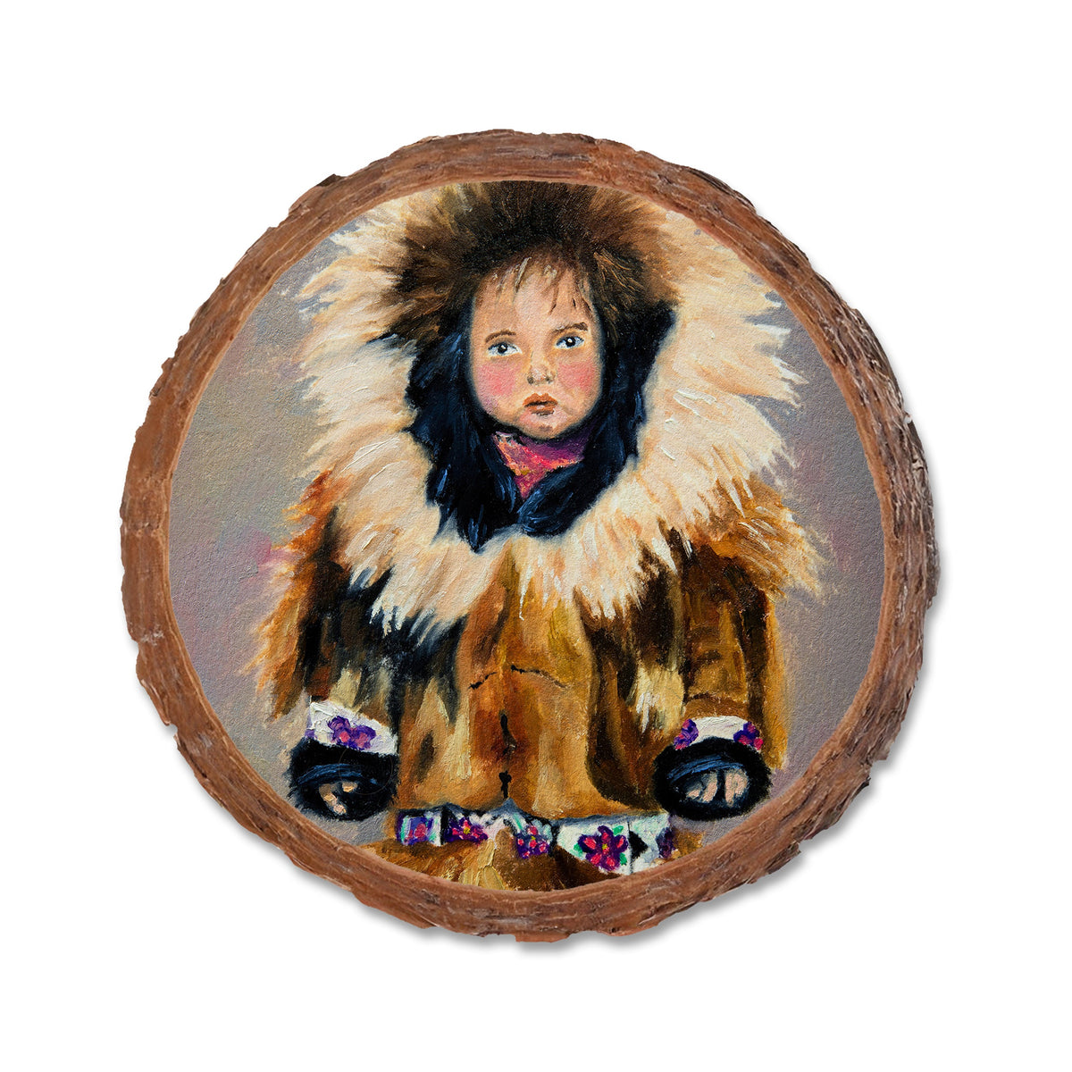 Twitchell's Little Inuit Girl - Live Edge Live Edge Coaster (5pk // $2.80ea)