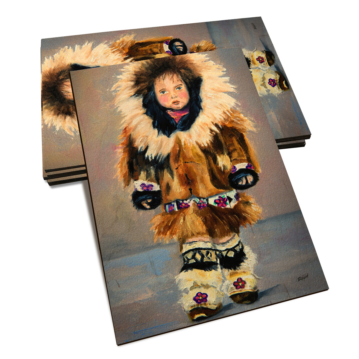 Twitchell's Little Inuit Girl - Classic Edge Classic Edge Postcard (5pk // $2.80ea)