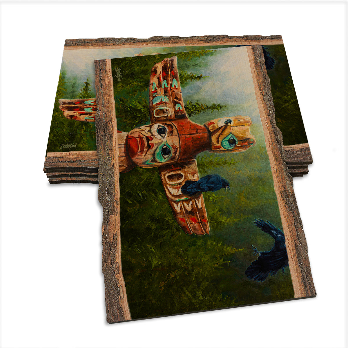 Twitchell's Spirit Ravens - Live Edge Live Edge Postcard (5pk // $2.80ea)