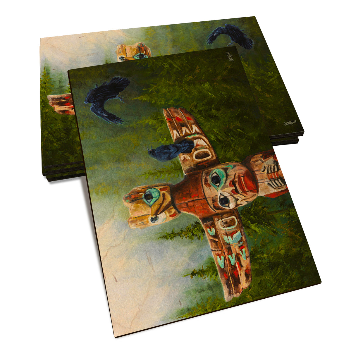 Twitchell's Spirit Ravens - Classic Edge Classic Edge Postcard (5pk // $2.80ea)