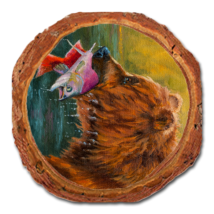 Coaster: Live Edge - Twitchell's Sockeye Sushi (Pack of 5)