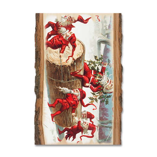 Magnet: Live Edge - Elves on Log