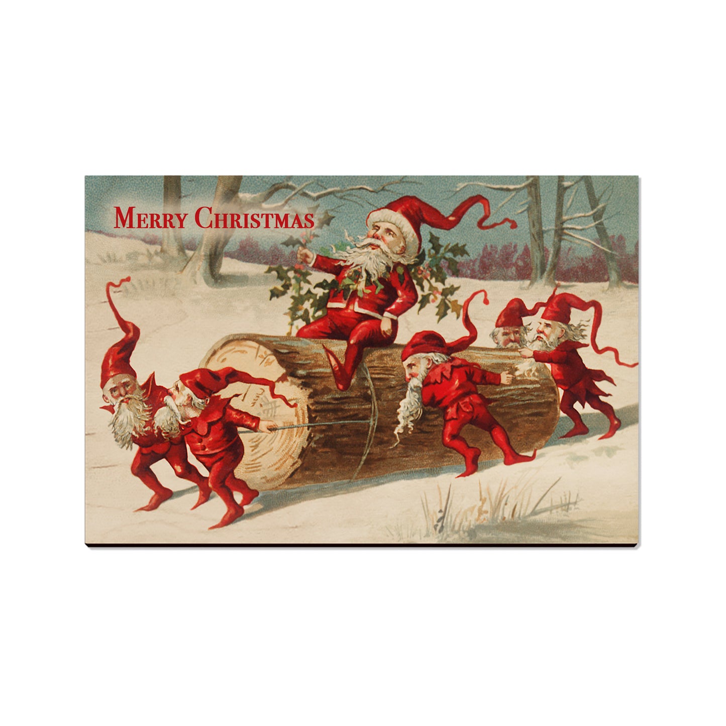 Elves on a Log - Holiday - Classic Edge
