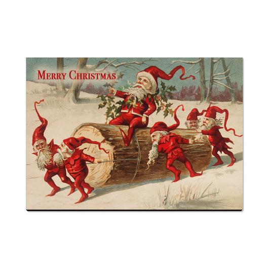 Elves on a Log - Holiday - Classic Edge