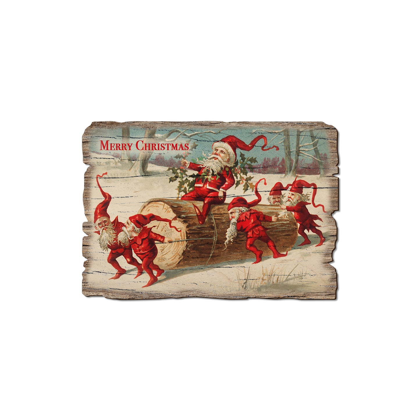 Elves On Log - Rustic Edge Postcards & Magnets Rustic Edge Magnet (5pk // $2.80ea)