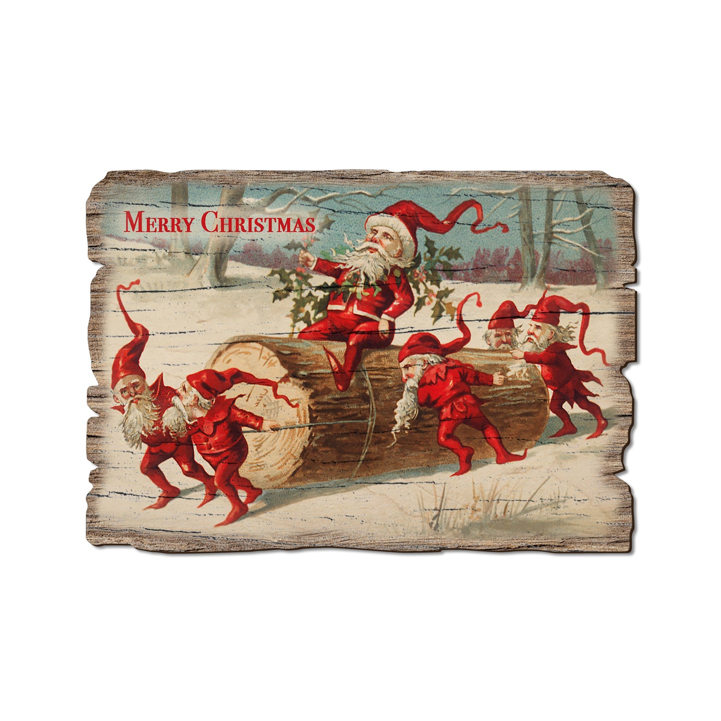 Elves On Log - Rustic Edge Postcards & Magnets Rustic Edge Postcard (5pk // $2.80ea)
