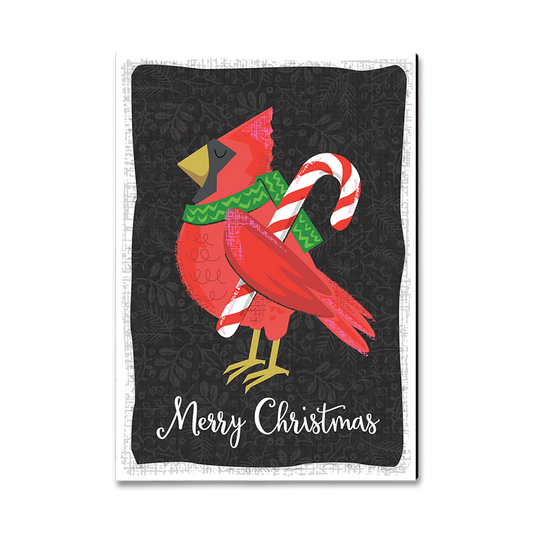 Magnet: Classic Edge - Christmas Cardinal