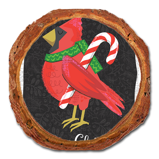 Coaster: Live Edge - Christmas Cardinal (Pack of 5)