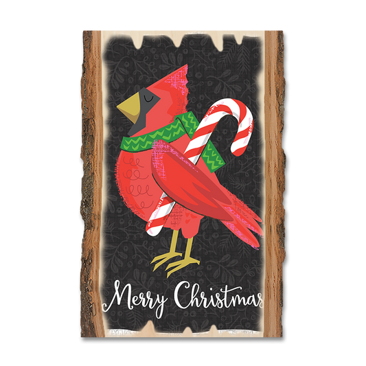 Magnet: Live Edge - Christmas Cardinal