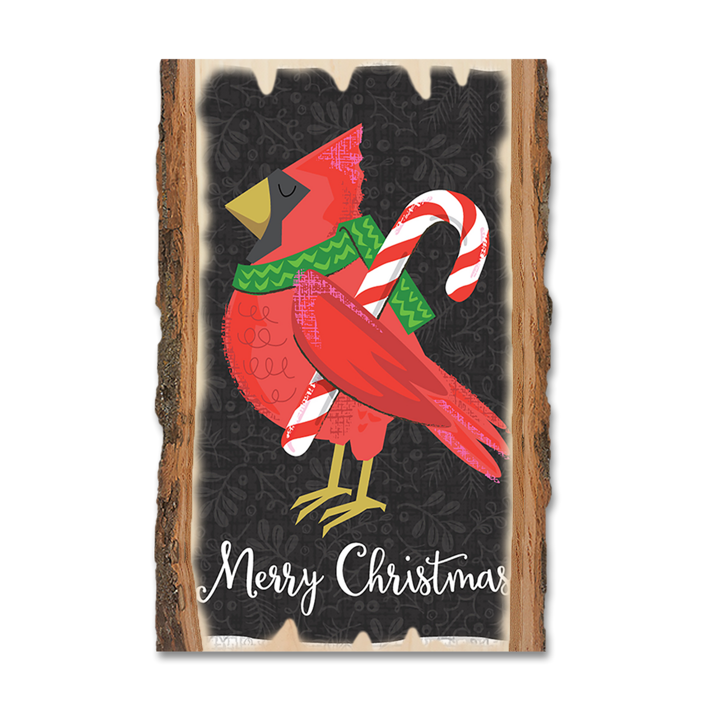 Ornament: Live Edge - Christmas Cardinal