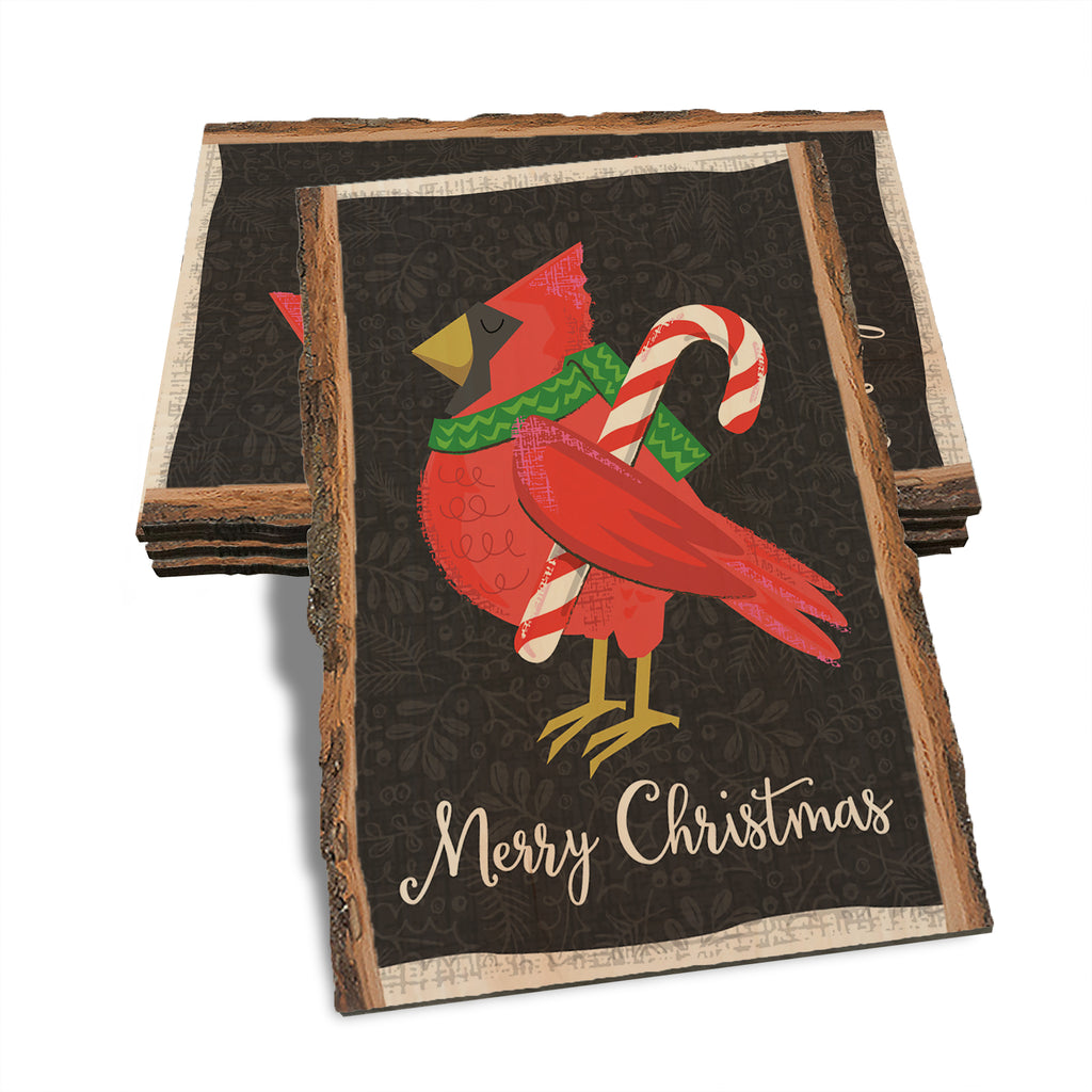 Christmas Cardinal - Holiday - Live Edge Live Edge Postcard (5pk // $2.80ea)