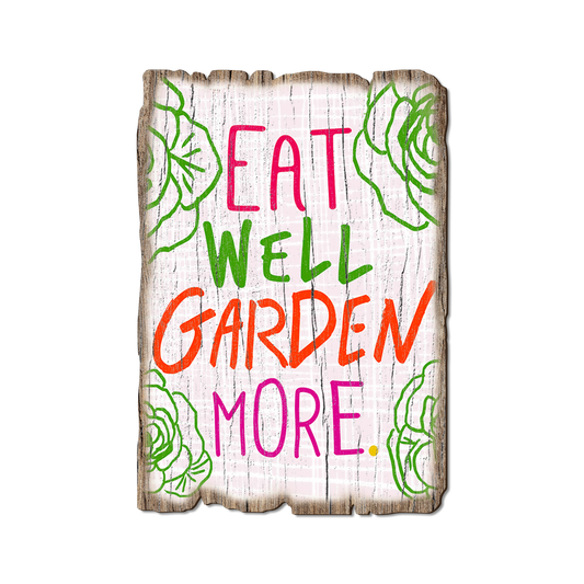 Greeting Card: Weathered Edge - Eat Well, Garden More (Pack of 5)