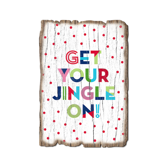 Greeting Card: Weathered Edge - Get Your Jingle On