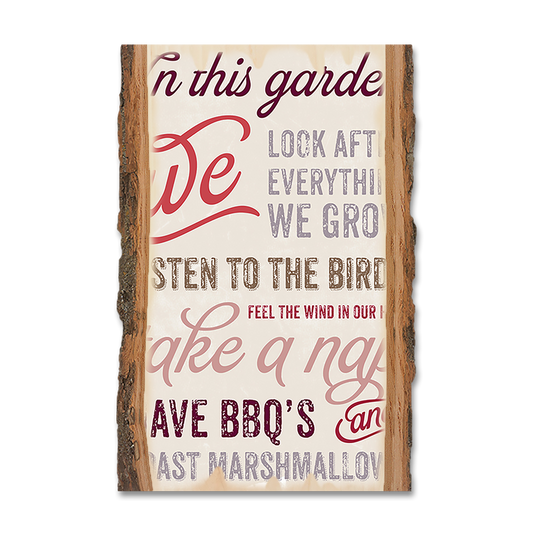 Magnet: Live Edge - In This Garden