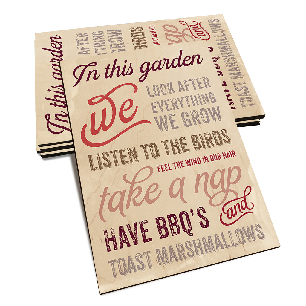 In This Garden - Classic Edge Classic Edge Postcard (5pk // $2.80ea)