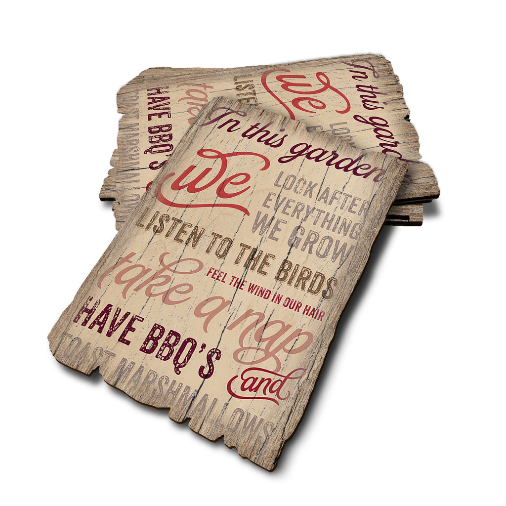 In This Garden - Weathered Edge Rustic Edge Postcard (5pk // $2.80ea)