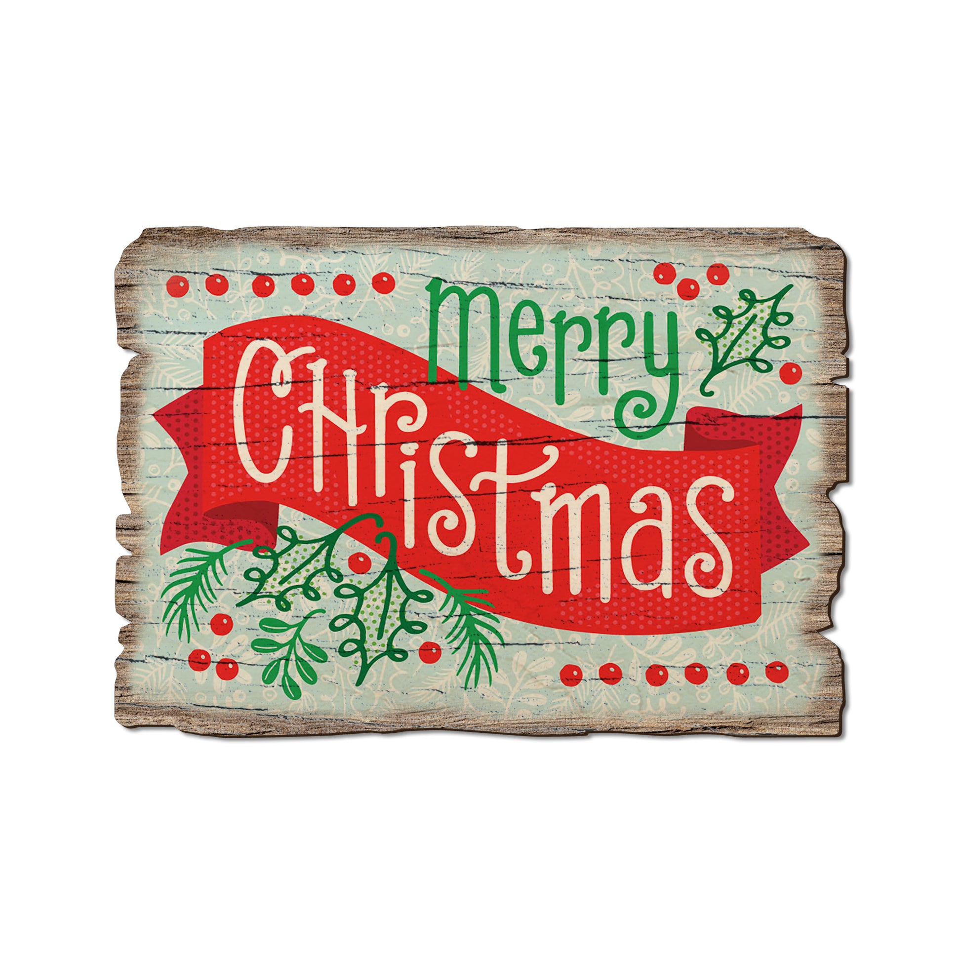 Merry Christmas Banner - Rustic Edge Postcards & Magnets Rustic Edge Postcard (5pk // $2.80ea)