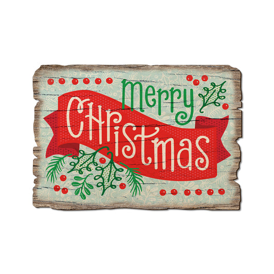 Merry Christmas Banner - Rustic Edge Postcards & Magnets Rustic Edge Postcard (5pk // $2.80ea)