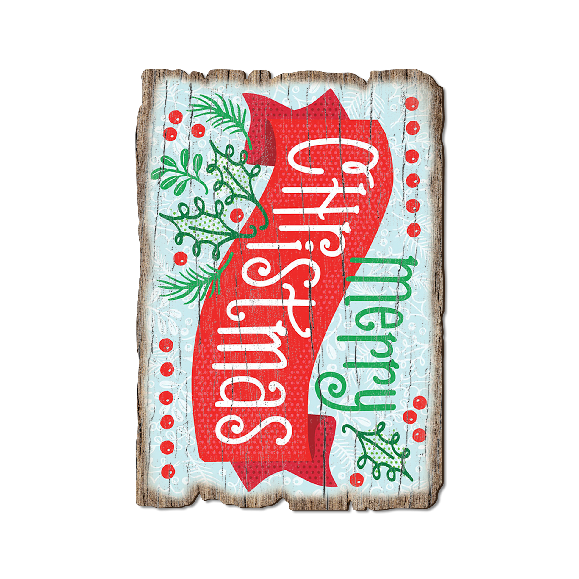 Postcard: Weathered Edge - Merry Christmas Banner (Pack of 5)