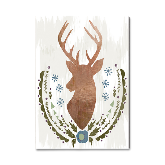 Magnet: Classic Edge - Stag Christmas