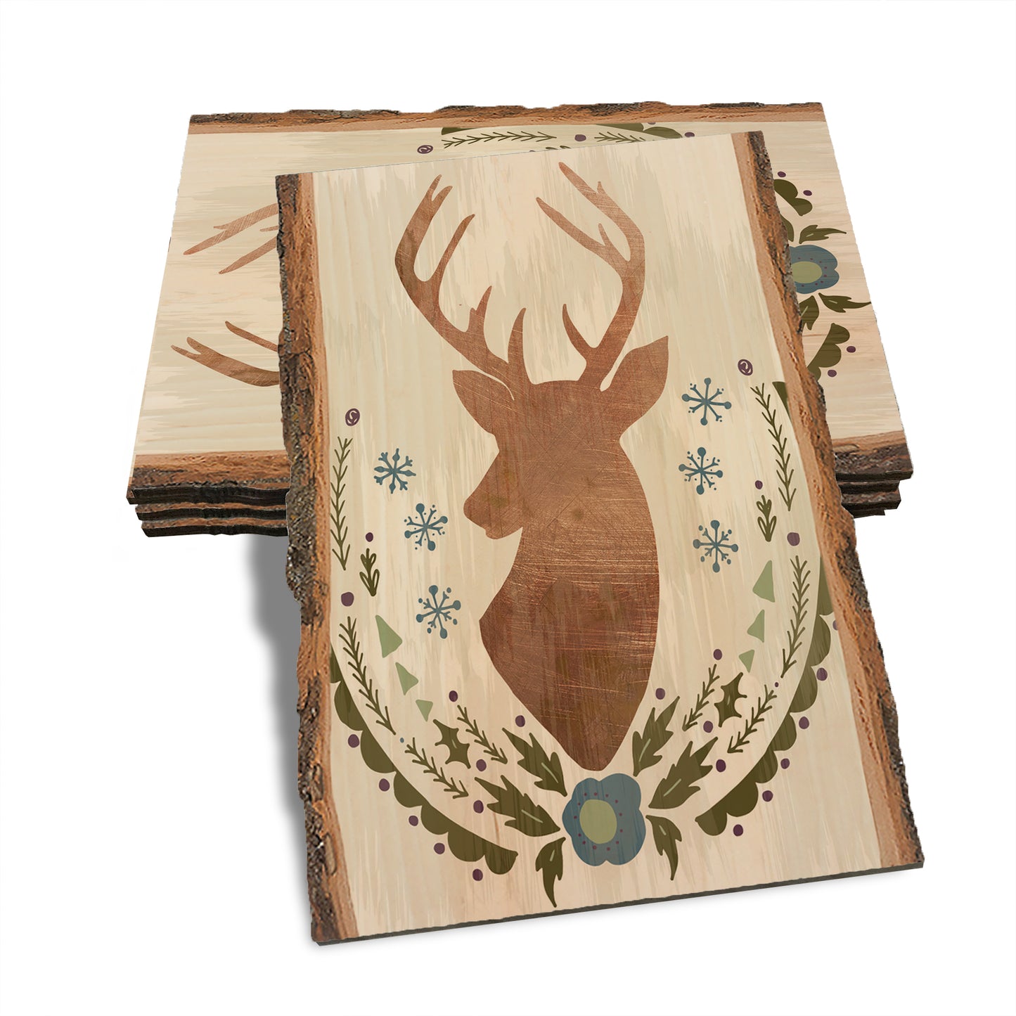 Stag Christmas - Holiday - Live Edge Live Edge Postcard (5pk // $2.80ea)