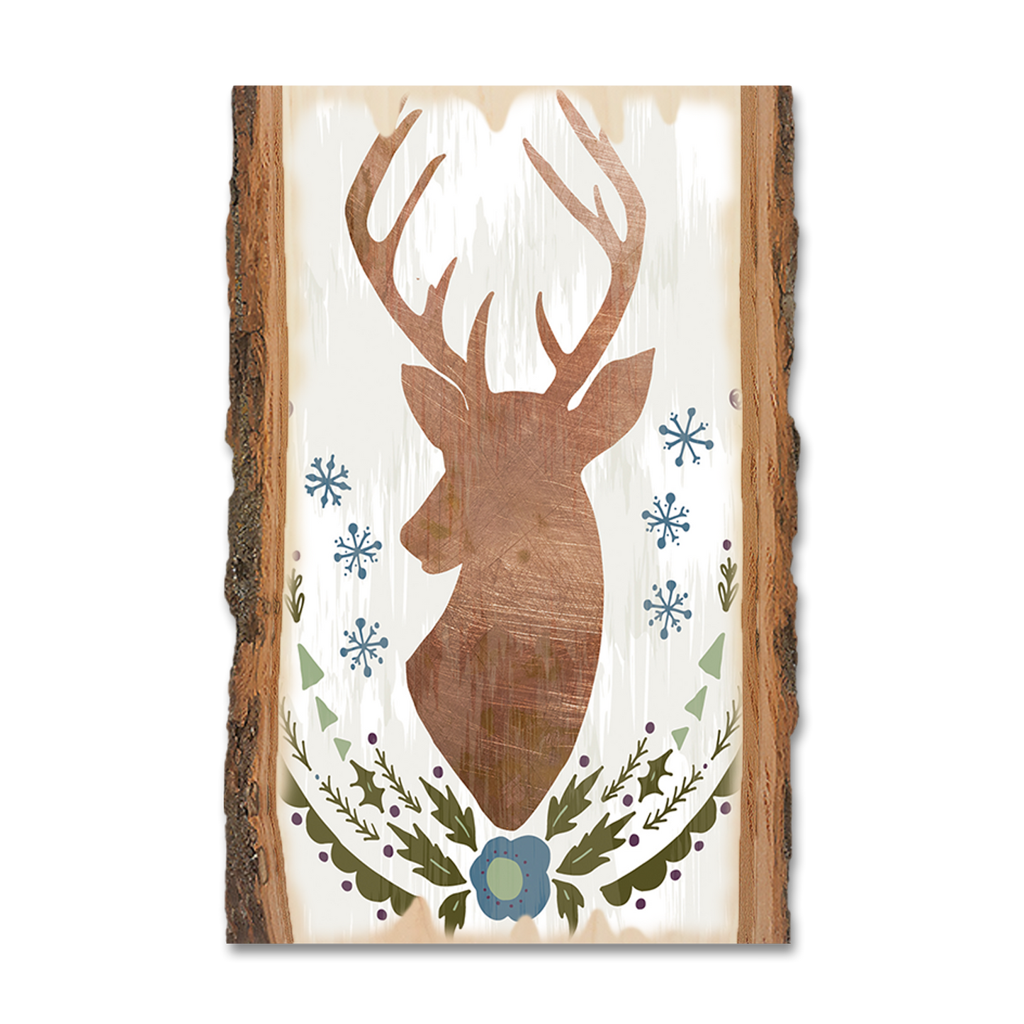 Postcard: Live Edge - Stag Christmas