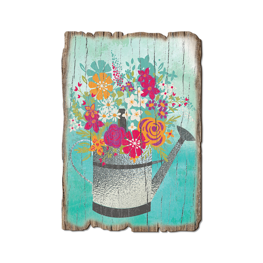 Greeting Card: Weathered Edge - Watering Can (Pack of 5)