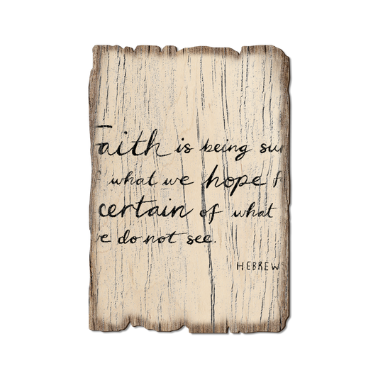 Greeting Card: Weathered Edge - Faith Is (Pack of 5)