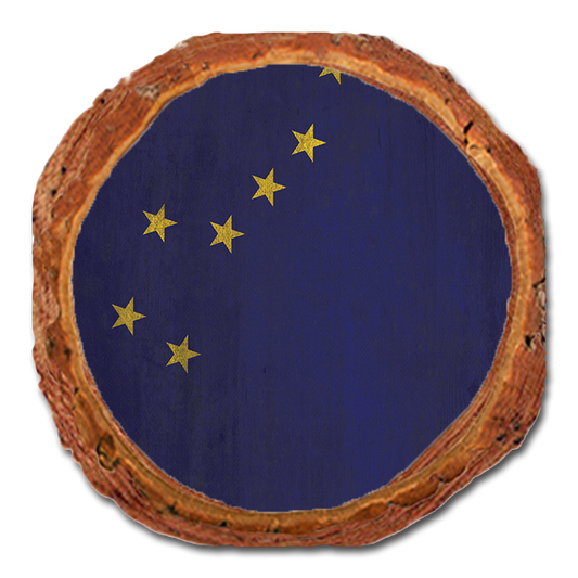Coaster: Live Edge - Alaska State Flag (Pack of 5)