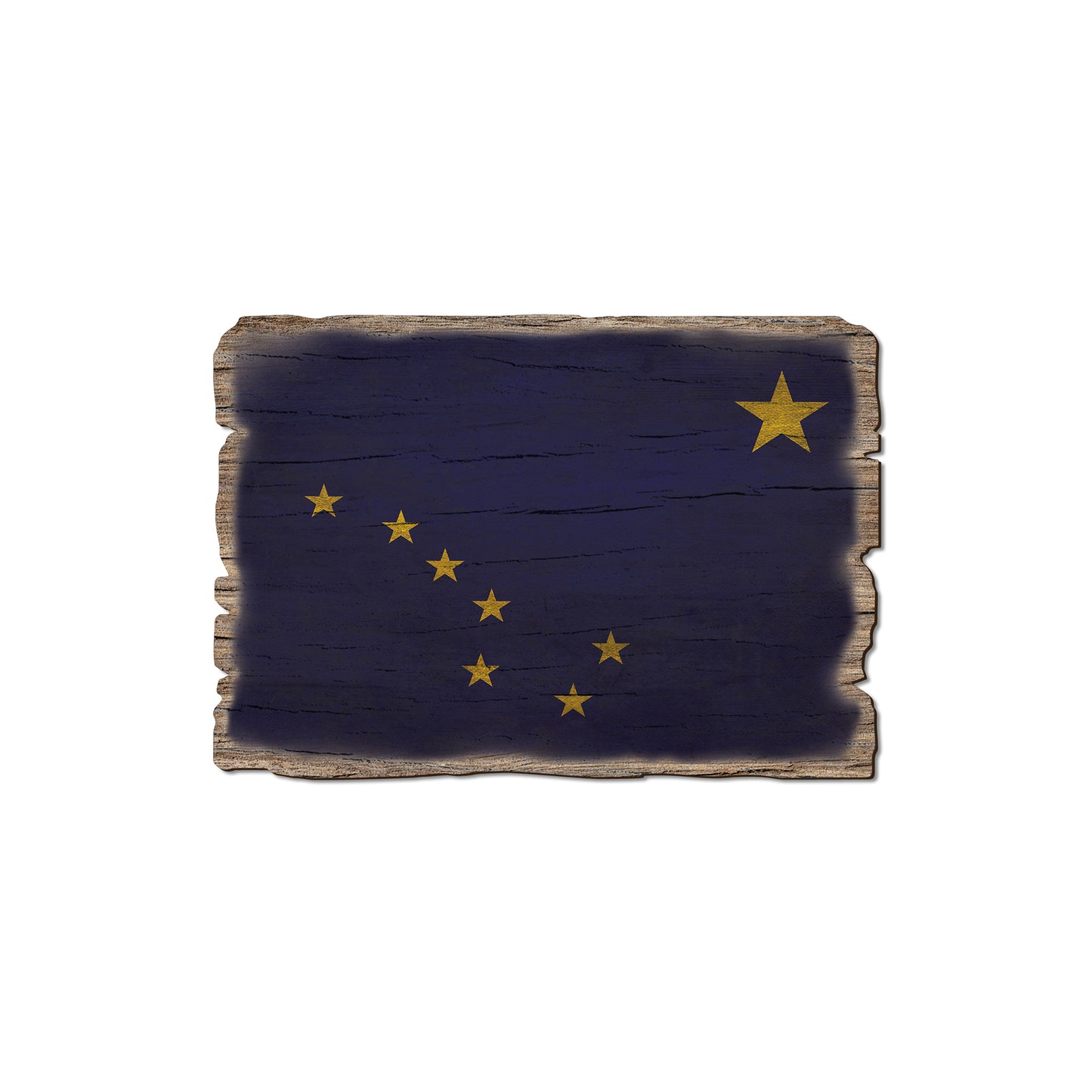 Alaska State Flag - Weathered Edge Rustic Edge Magnet (5pk // $2.80ea)