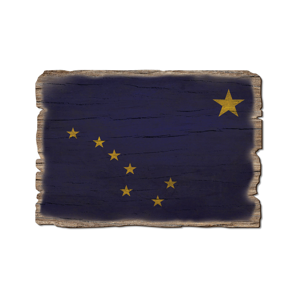 Alaska State Flag - Weathered Edge Rustic Edge Postcard (5pk // $2.80ea)