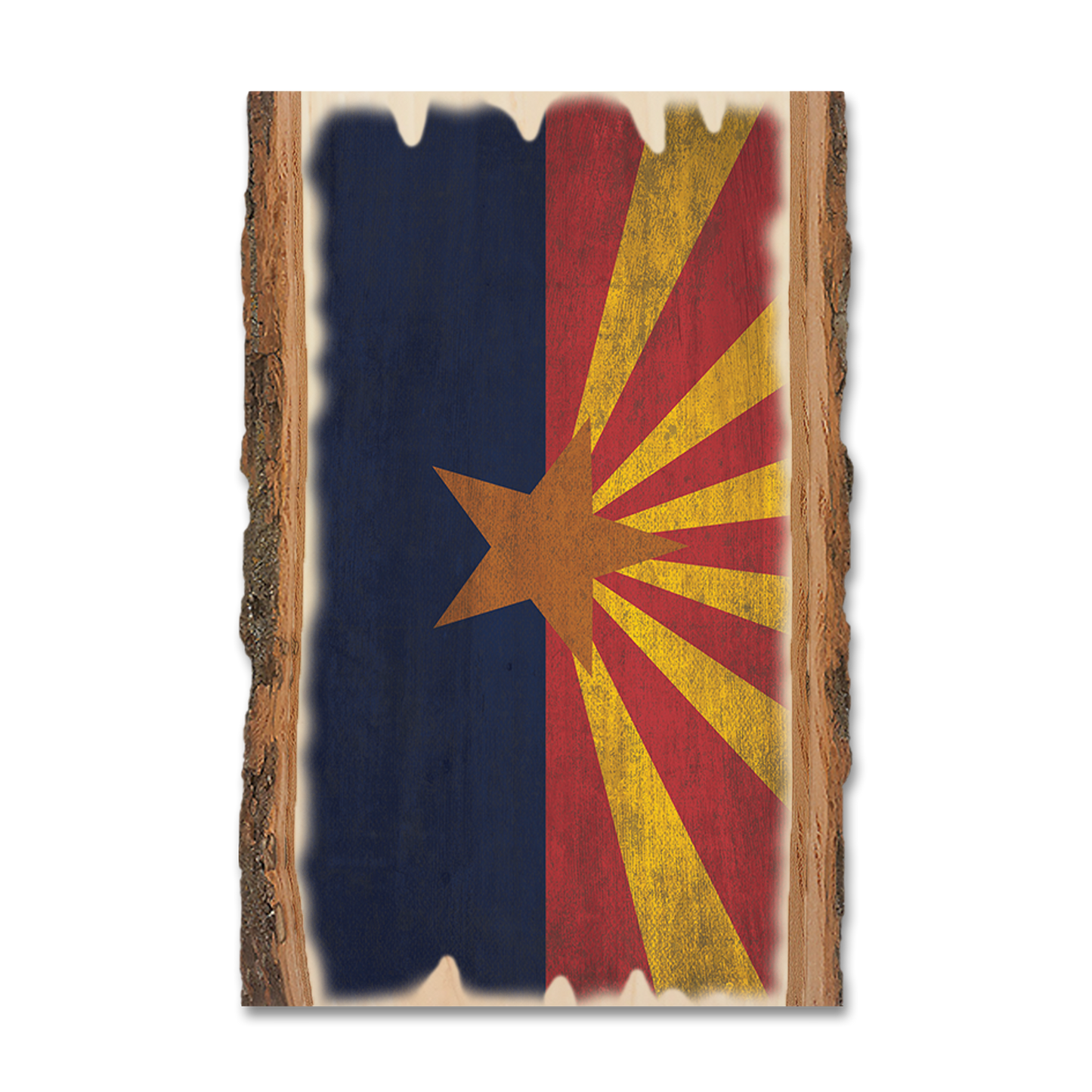 Greeting Card: Live Edge - Arizona State Flag