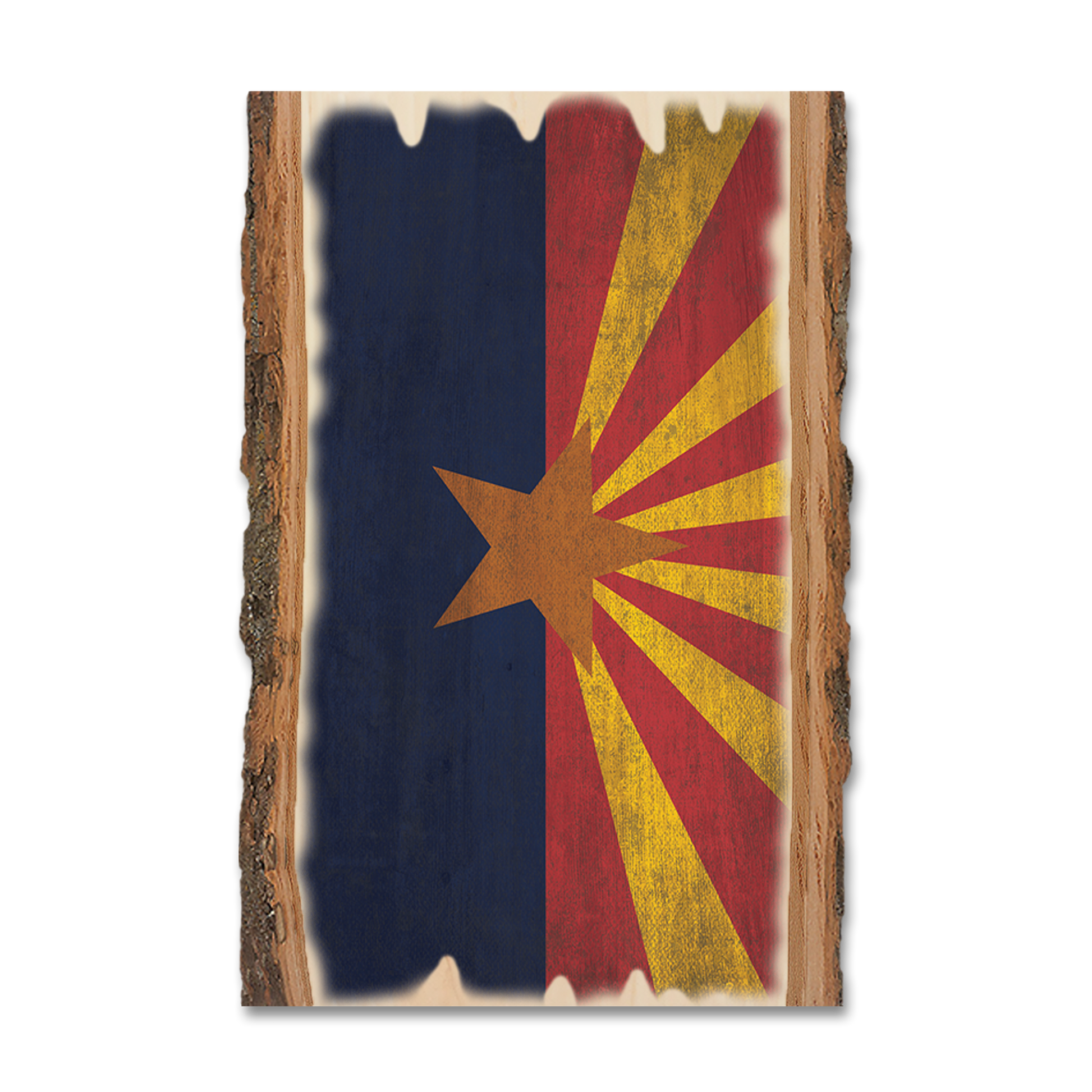 Greeting Card: Live Edge - Arizona State Flag