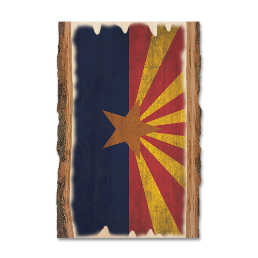 Greeting Card: Live Edge - Arizona State Flag