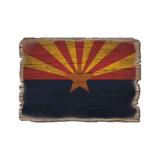 Arizona State Flag - Weathered Edge Rustic Edge Postcard (5pk // $2.80ea)