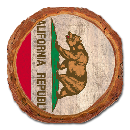 Coaster: Live Edge - California State Flag (Pack of 5)